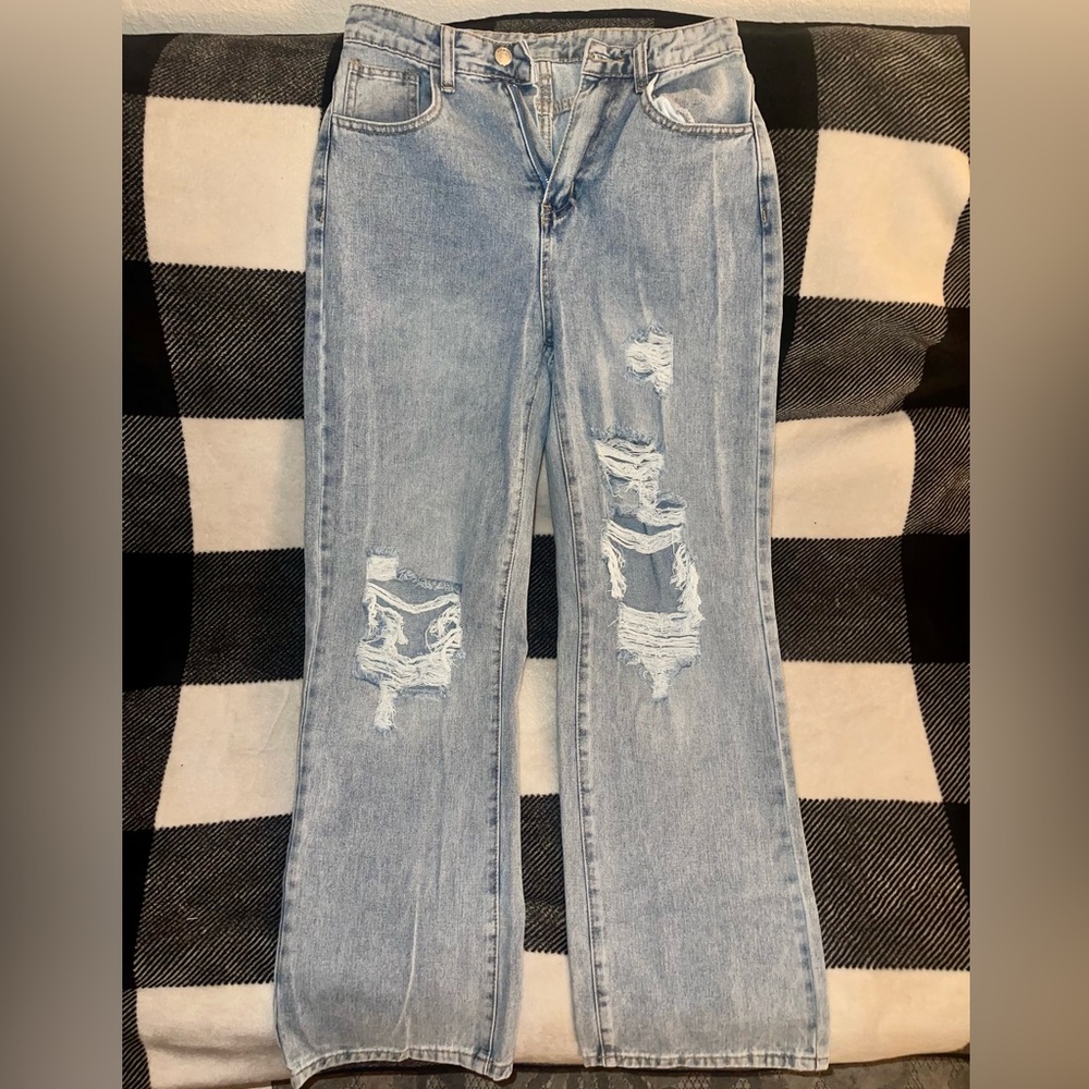 SHEIN High Rise Mom Jeans